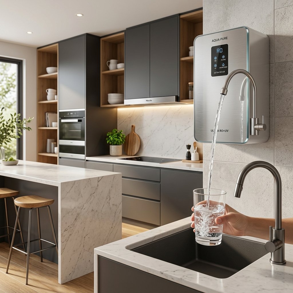 Modern Wall Mounted Water Purifier in Kitchen